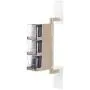 Xigeapg Multi-Tier 360 Degree Rotating Wall Mount Spice Rack Seasoning Storage Box Jars Organizer Condiment Containers Kitchen Tools(3 Layers Beige)