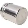 SONGLIN Simple Stainless Steel Sealed Cans Portable Storage Tank Milk Tea Cans Seasoning Jar Travel Storage Tank,7cmx9cm