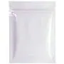 QQ Studio 100 Stück Doppelseitige Glänzende Metallfolien-Flachpackungs-Ziplock-Beutel (3“ x 4“, Glänzend Weiß)