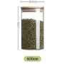 Glass Jar with Lid Food Candy Storage Bottles Tea Container Cup Sealing Jars Kitchen Accessories,Glass Container,650ml