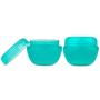 Beauticom 36 Pieces 30G/30ML (1 Oz) Teal Frosted Container Jars with Inner Liners for Scrubs, Oils, Salves, Creams, Lotions, Medication, Cosmetics - BPA Free