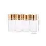 12 Pièces Flacons en Verre Transparent de 10ml/0,33oz pour Cosmétiques, Voyage, Huiles Essentielles, Poudres, Crèmes, Pommades, Graisses et Capsules (Avec Couvercle Doré) 12 Pièces Flacons en Verre Transparent de 10ml/0,33oz pour Cosmétiques, Voyage, Huiles Essentielles, Poudres, Crèmes, Pommades, Graisses et Capsules (Avec Couvercle Doré)