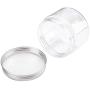 Bekith 20 Pack 4 Ounce Clear Plastic Storage Jars Containers With Screw-on Lids, Refillable BPA Free Small Round Slime Containers for Kitchen & Household Storage