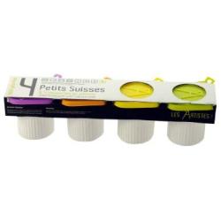 Les Artistes - Paris A-0708 Silicone Set of 2 Yoghurt Pots-Porcelain