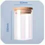 Transparent High Borosilicate Glass Kitchen Storage Bottle Store Food Ingredient Candy Biscuit Storage Jar Home Organization,Green