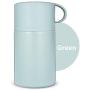 OnePine 600ml/20 oz Stainless Steel Vacuum Insulated Food Flask with Folding Spoon, Insulated Food Container Double Walled Hot and Cold Food Lunch Box