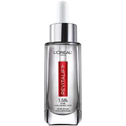 Hyaluronic Acid Serum for Skin, LOreal Paris Skincare Revitalift Derm Intensives 1.5% Pure Hyaluronic Acid Face Serum, Hydrates, Moisturizes, Plumps Skin, Reduces Wrinkles, Anti Aging Serum, 1 Oz