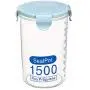 BESTONZON 3PCS Cereal Containers Storage Container Bottles Storage Plastic for Cereal Flour Sugar Rice Snacks(Green 1500ml + Blue 1500ml + Pink 1500ml)