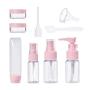 CHUHUAYUAN Travel Bottles Set 6 Pack, TSA Approved Leak Proof Travel Size Bottle BPA Free Refillable Plastic Clear Empty Containers for Toiletries or Makeup Liquid