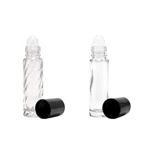 Deux flacons parfum rechargeables, format pochoir/vagues, 1/3oz (10ml). Deux flacons parfum rechargeables, format pochoir/vagues, 1/3oz (10ml).