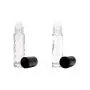Deux flacons parfum rechargeables, format pochoir/vagues, 1/3oz (10ml). Deux flacons parfum rechargeables, format pochoir/vagues, 1/3oz (10ml).