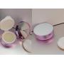 15ML Empty Round Air Cushion Puff Box Cushion Pact Cosmetic Make up Case DIY Dressing Holder BB CC Liquid Cream Foundation Powder Container for Women Lady Girls (Light Purple)