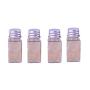 12PCS 10ml/0.3oz Clear Plastic Bottle Tube Empty Refillable Travel Makeup Sample Packing Storage Container Pot Jar Vial Dispenser with Aluminum Cap for Facial Cream Shampoo Shower Gel Lotion