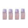 12PCS 10ml/0.3oz Clear Plastic Bottle Tube Empty Refillable Travel Makeup Sample Packing Storage Container Pot Jar Vial Dispenser with Aluminum Cap for Facial Cream Shampoo Shower Gel Lotion