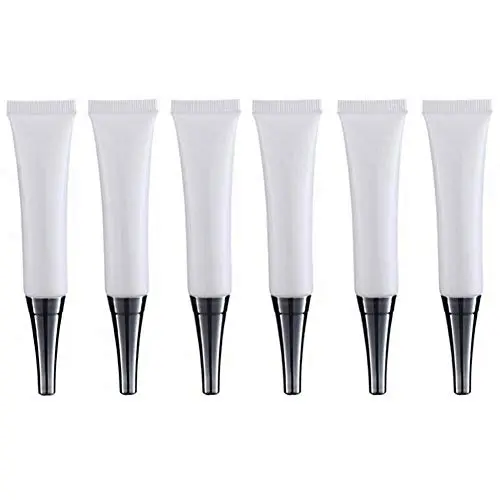 6PCS 15ML/0.5oz Empty White Plastic Soft Squeeze Tubes Cosmetic Eye Cream Tube Bottle with Silver Cap Makeup Sample Travel Packing Container Jars Dispenser for Eyecream Lip Balm Gloss DIY Beauty Tool 6PCS 15ML/0.5oz Empty White Plastic Soft Squeeze Tubes Cosmetic Eye Cream Tube Bottle with Silver Cap Makeup Sample Travel Packing Container Jars Dispenser for Eyecream Lip Balm Gloss DIY Beauty Tool