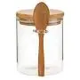 Food Storage Glass Jar Clear Sealed Canister Container With Lid And Spoon For Loose Tea Salt Sugar Coffee Bean Preservation Food Storage Glass Jar Clear Sealed Canister Container With Lid And Spoon For Loose Tea Salt Sugar Coffee Bean Preservation