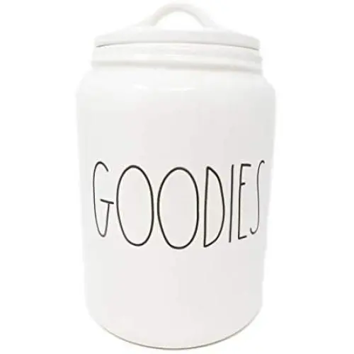 Rae Dunn By Magenta GOODIES Ceramic LL Large Canister Rae Dunn By Magenta GOODIES Ceramic LL Large Canister