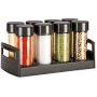 Tescoma Spice jars in stand SEASON 8 pcs, anthracite