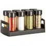 Tescoma Spice jars in stand SEASON 8 pcs, anthracite Tescoma Spice jars in stand SEASON 8 pcs, anthracite