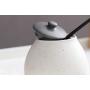 Japanese Style Ceramic Sugar Bowl Salt Pepper Pot Spice Storage Jar Condiment Seasoning Box Pot Container with Lid for Home Kitchen,Black and White