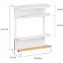 RZChome Rack Fridge Wood Organizer Refrigerator Side Storage Rack Paper Towel Holder, Rustproof Spice Jars Rack Kitchen Storage Wrap Rack Organizer Refrigerator Shelf Storage Adjustable Cabinet RZChome Rack Fridge Wood Organizer Refrigerator Side Storage Rack Paper Towel Holder, Rustproof Spice Jars Rack Kitchen Storage Wrap Rack Organizer Refrigerator Shelf Storage Adjustable Cabinet