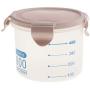 Cereal Container Plastic Storage Containers Food Storage Containers Kitchen - Pink 600ml, as described