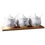 Ceramics Marbling Sugar Salt Pepper Storage Jar Seasoning Pot with Lid and Spoon Ceramics Marbling Sugar Salt Pepper Storage Jar Seasoning Pot with Lid and Spoon