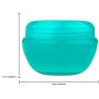 Beauticom 24 Pieces 10G/10ML Teal Container Jars with Inner Liner and Lid for Scrubs, Oils, Salves, Creams, Lotions, Makeup Cosmetics, Nail Accessories, Beauty Aids - BPA Free