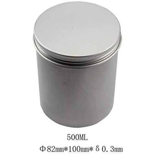 500Ml Round Tin Jar Box 5Pcs Aluminum Sealed Storage Box Spices Storage Coffee Candy Gift Box Tea Jars Cans Organizer Container