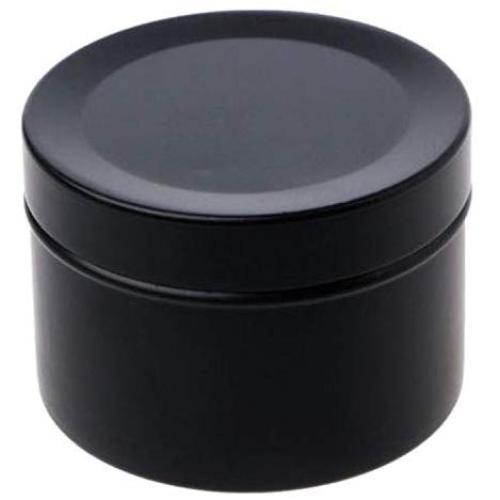 1Pcs Mini 50Ml Tin Tea Candy Biscuits Cookie Storage Box Round Metal Case Wedding Party Favor Organizer Container,Black
