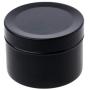 1Pcs Mini 50Ml Tin Tea Candy Biscuits Cookie Storage Box Round Metal Case Wedding Party Favor Organizer Container,Black