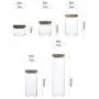 BESTONZON 2Pcs 500ml Clear candy jar spice condiment glass bottle tea storage canister transparent food storage tank with wooden lid (9x10.5cm)