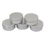 JUNKE Lip Balm Tins Aluminum Empty Screw Top Covers Storage Containers - Beauty Cosmetics Crafts Accessory, Pack of 24, 50ml
