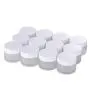 Bouteille en Verre Froissée Contenant Compatible pour Cosmétiques, Pots à Crème Vides 50ml (Blanc) - Pack de 12 Bouteille en Verre Froissée Contenant Compatible pour Cosmétiques, Pots à Crème Vides 50ml (Blanc) - Pack de 12