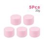 Puff Case Face Blusher Jars Containers,3/5 Pcs 20/50/100g Plastic Empty Loose Powder Refillable Bottles Makeup Storage Box Travel Cosmetic Face Cream Makeup Container (Pink 20g)