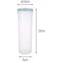 BESTONZON Transparent Sealed Can Grain Storage Tank Kitchen Cereal Crisper for Noodles Dry Food Oatmeal Rice (Blue) BESTONZON Transparent Sealed Can Grain Storage Tank Kitchen Cereal Crisper for Noodles Dry Food Oatmeal Rice (Blue)