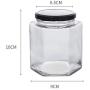 UPKOCH 4 Pcs Glass Storage Jar Set Portable Glass Food Candy Jars with Lid for Food Nuts Coffee Beans Tea Leave Other