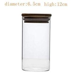 Yl Ly Transparent Sealed Jar Glass Bottle With Lid Coffee Grains Storage Tank Food Storage Tank Moisture-Proof Tank Household 2
