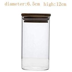 Yl Ly Transparent Sealed Jar Glass Bottle With Lid Coffee Grains Storage Tank Food Storage Tank Moisture-Proof Tank Household 2