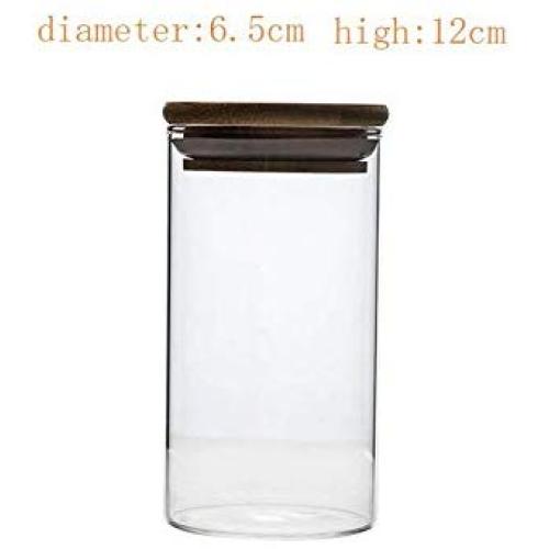 Yl Ly Transparent Sealed Jar Glass Bottle With Lid Coffee Grains Storage Tank Food Storage Tank Moisture-Proof Tank Household 2