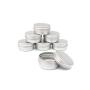 10PCS 50ml Empty Refillable Cream Balm Nail Art Cosmetic Make Up Sample Aluminum Tins Bottle Pot Lip Jars Container Case with Screw Lid for DIY Cosmetics/Beauty Products (50ml/ 1.7oz)