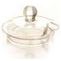 Household Transparent 250ml Glass Jar Candy Spice Chicken Cooking Sugar Bowl,as picture