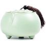 Lotus Ceramic Tea Box Green White Tea Coffee Sugar Storage Jar Spices Canister For Kitchen Food Containers Candy Bowl With Lid,Fenqingylls Small
