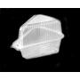 Hinged, Clear Single-Slice Pie/Cake/Cheesecake Container (High Dome Lid) - 100 Pieces