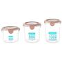 Daliuing Convenient Practical Sealed Jars Plastic Spice Jars Mini Rim Clip Sealed Jars for Storaging Blue