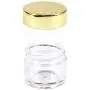 Beauticom 7 Gram / 7 ML (Quantity: 24 Pieces) Thick Wall Round Leak Proof Clear Acrylic Jars with GOLD Lids for Beauty, Cream, Cosmetics, Salves, Scrubs