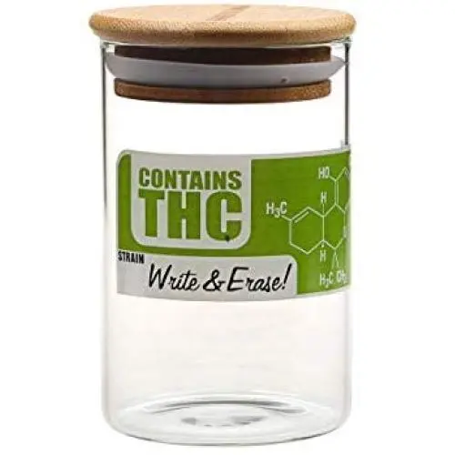 Bocal en verre étanche à fermeture à clapet avec couvercle en bambou, pour stockage hermétique des huiles/herbes/produits. Bocal en verre étanche à fermeture à clapet avec couvercle en bambou, pour stockage hermétique des huiles/herbes/produits.