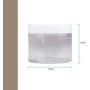 40 Gram Jars with Lids 60 Gram/ml 2 Oz Thick Acrylic Sample Container Jars Bpa Free Resistant to Breaking and Warping from Heat Perfect for Storing Makeup and More 3 Pcs (White)