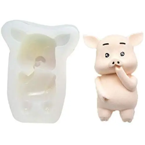 JUSTDOLIFE Cake Mold Cute Pig Food Grade Silicone Multi-purpose DIY Baking Mold Soap Mold JUSTDOLIFE Cake Mold Cute Pig Food Grade Silicone Multi-purpose DIY Baking Mold Soap Mold