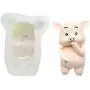 JUSTDOLIFE Cake Mold Cute Pig Food Grade Silicone Multi-purpose DIY Baking Mold Soap Mold JUSTDOLIFE Cake Mold Cute Pig Food Grade Silicone Multi-purpose DIY Baking Mold Soap Mold